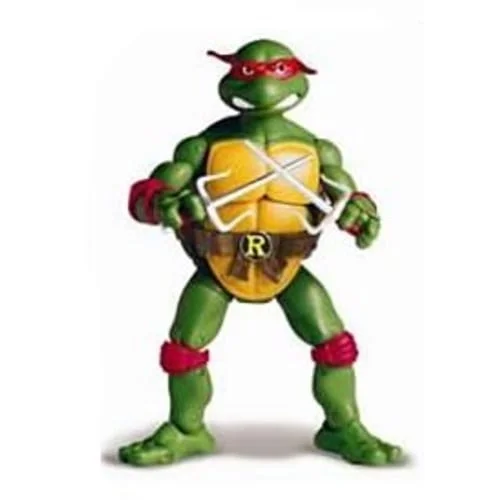 Figura articulada Rafael Tortugas Ninja con antifaz rojo y caparazón amarillo
