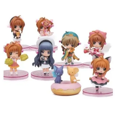 Set de 8 figuras chibi Sakura Card Captor Petit Chara Land