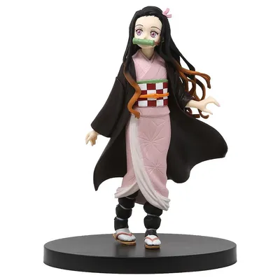 Figura Nezuko Kamado de Kimetsu no Yaiba con bambú