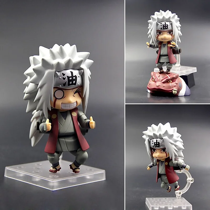 Figura Nendoroid Jiraiya de Naruto con cabello blanco y atuendo rojo