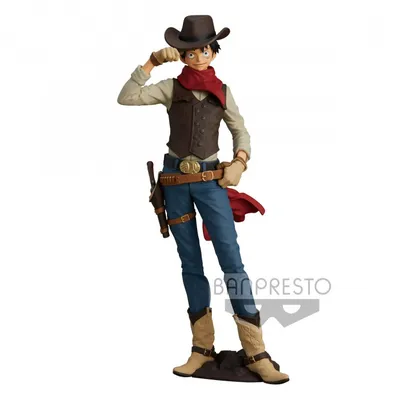 Figura Monkey D. Luffy vestido de vaquero One Piece
