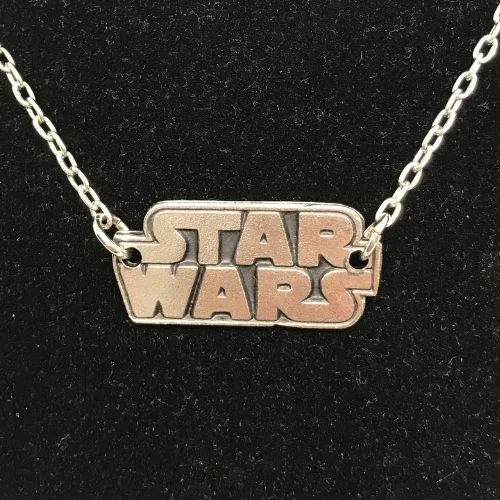 Collar Logo Star Wars Plateado