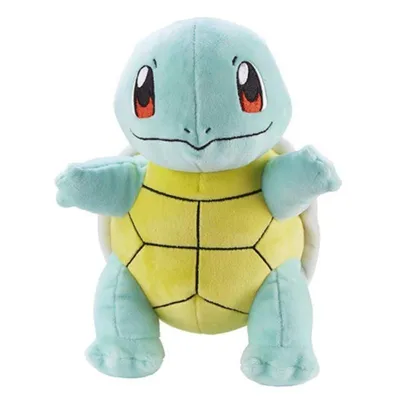 Peluche Squirtle Pokémon azul con caparazón amarillo